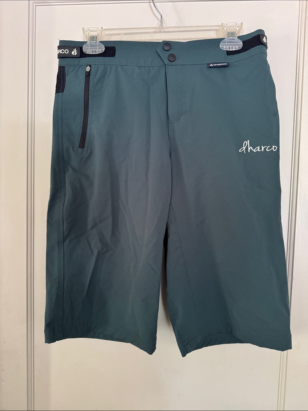 dharco Teal Mountain Bike Shorts with Zip Pocket